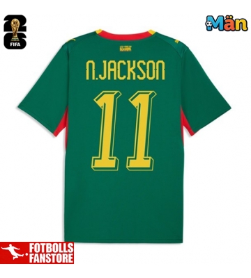 Senegal Nicolas Jackson #11 Bortatröja VM 2026 Kortärmad